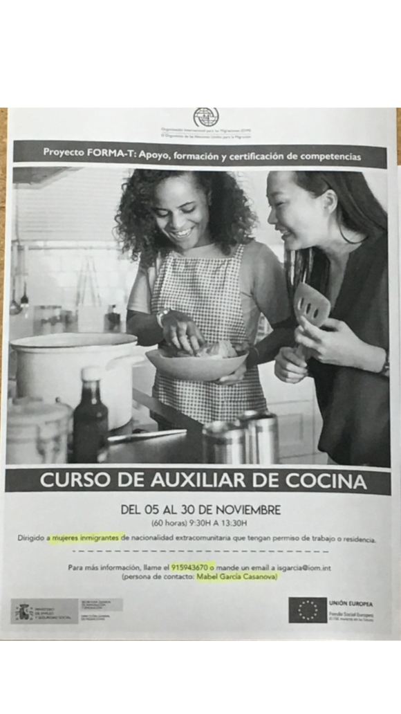©Ayto.Granada: Enredate: Curso auxiliar de cocina.